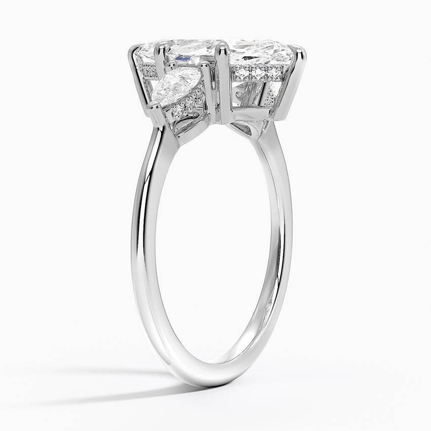Adorned Opera Three Stone Diamond Ring - Brilliant Earth
