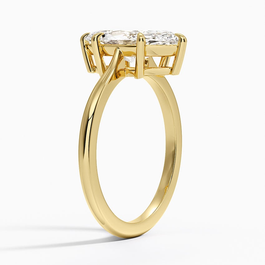 18K Yellow Gold Elle Solitaire Ring
