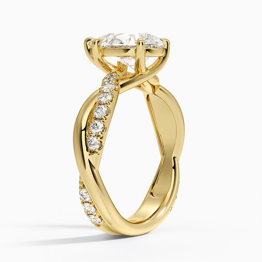 Cascade Twisted Diamond Ring