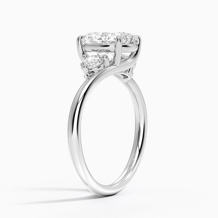 18K White Gold Atelier Three Stone Diamond Ring (1/3 ct. tw.)