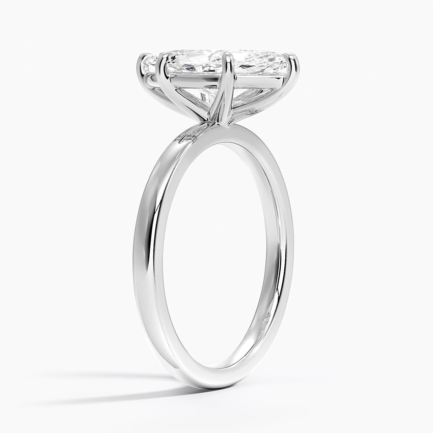 18K White Gold Fairmined Perfect Fit Solitaire 2mm Ring
