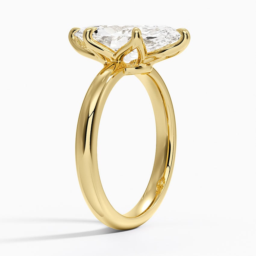 18K Yellow Gold Esme 2.5mm Solitaire Ring