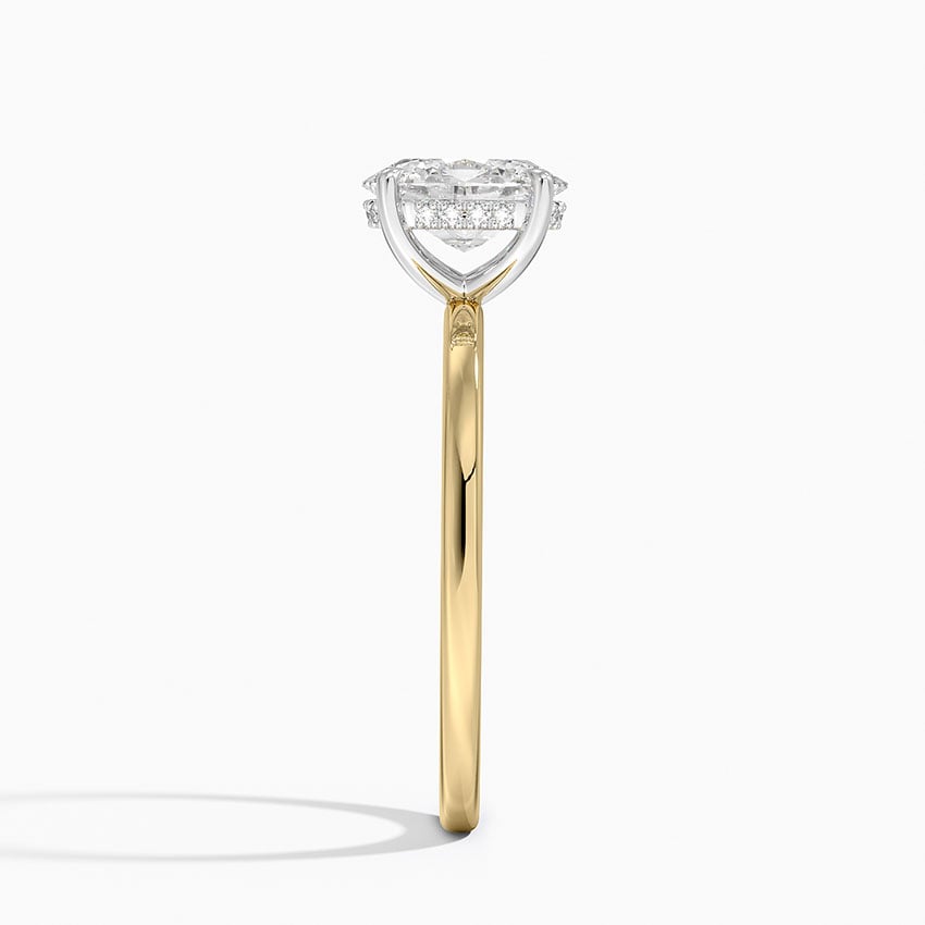 18K Yellow Gold Adorned Mixed Metal Diamond Ring