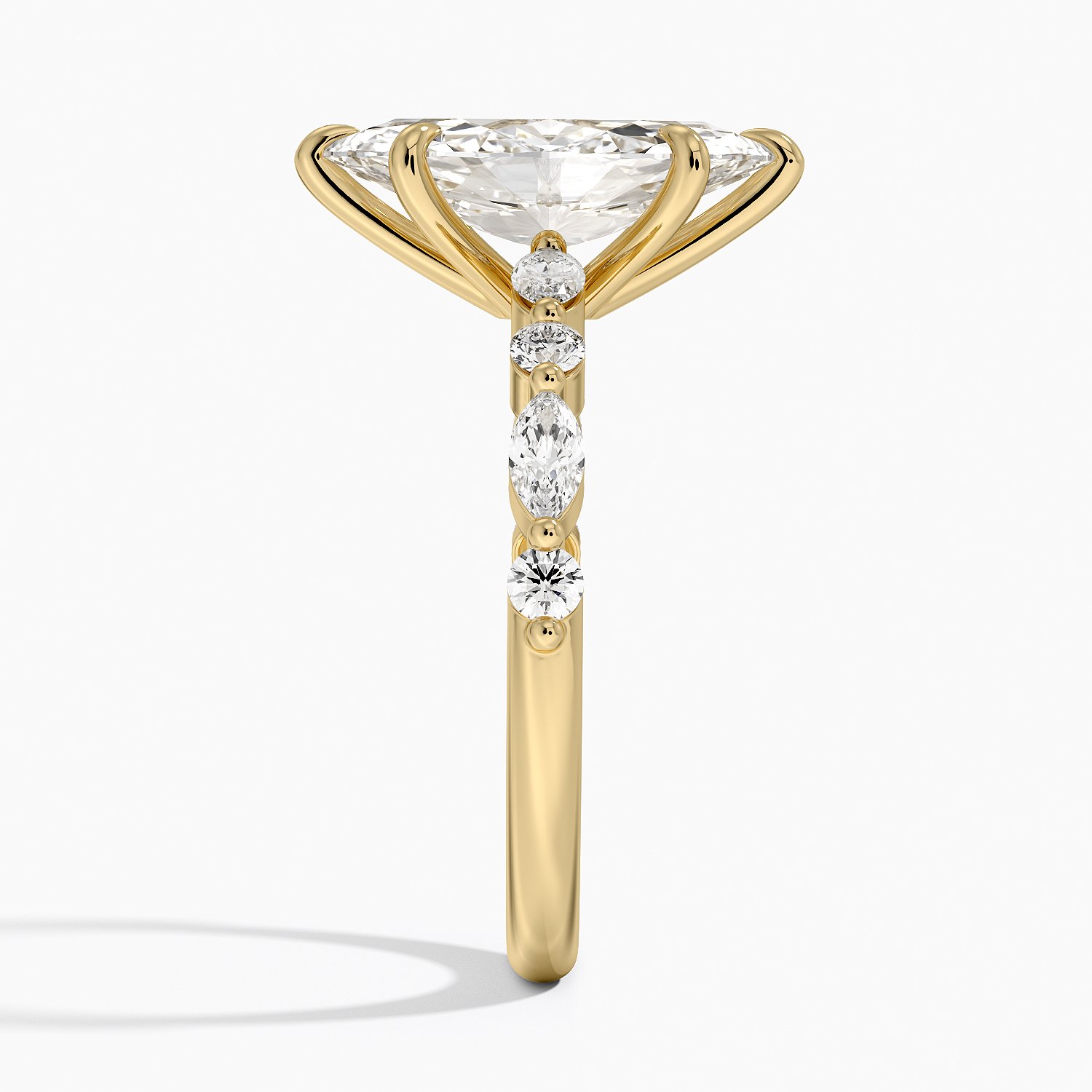 18K Yellow Gold Versailles Half-Coverage Diamond Ring (1/3 ct. tw.)