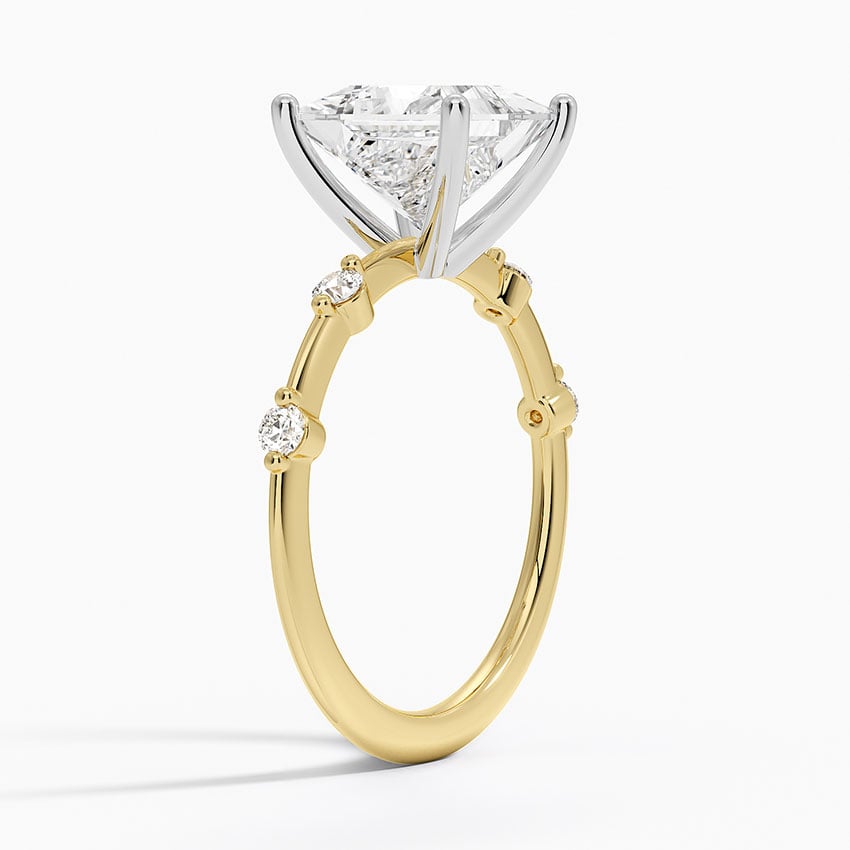 Two Tone Engagement Ring