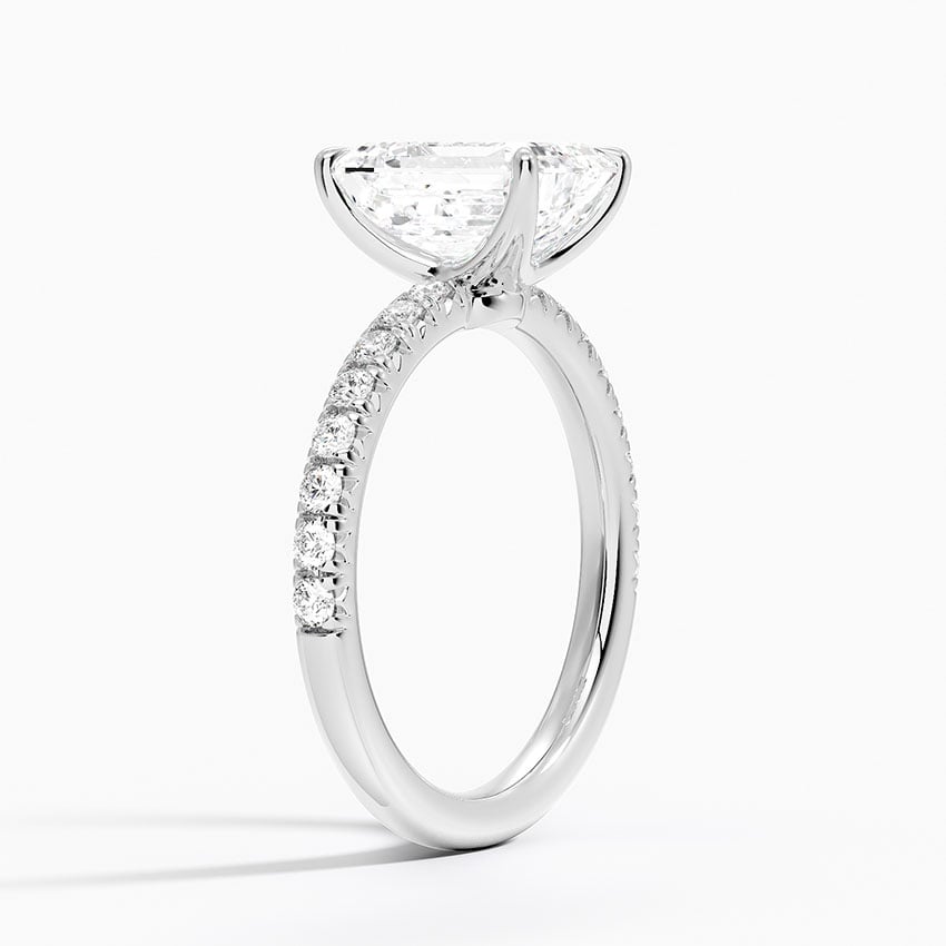 French Pavé Diamond Ring