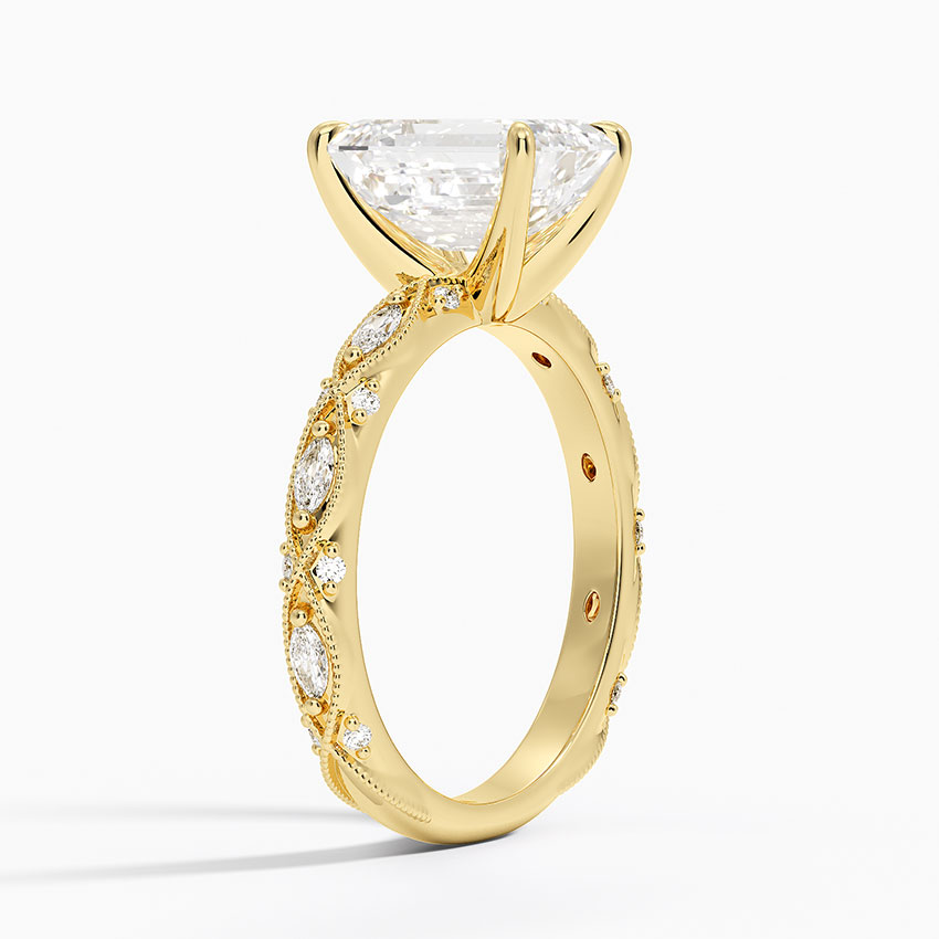 Milgrain Engagement Ring