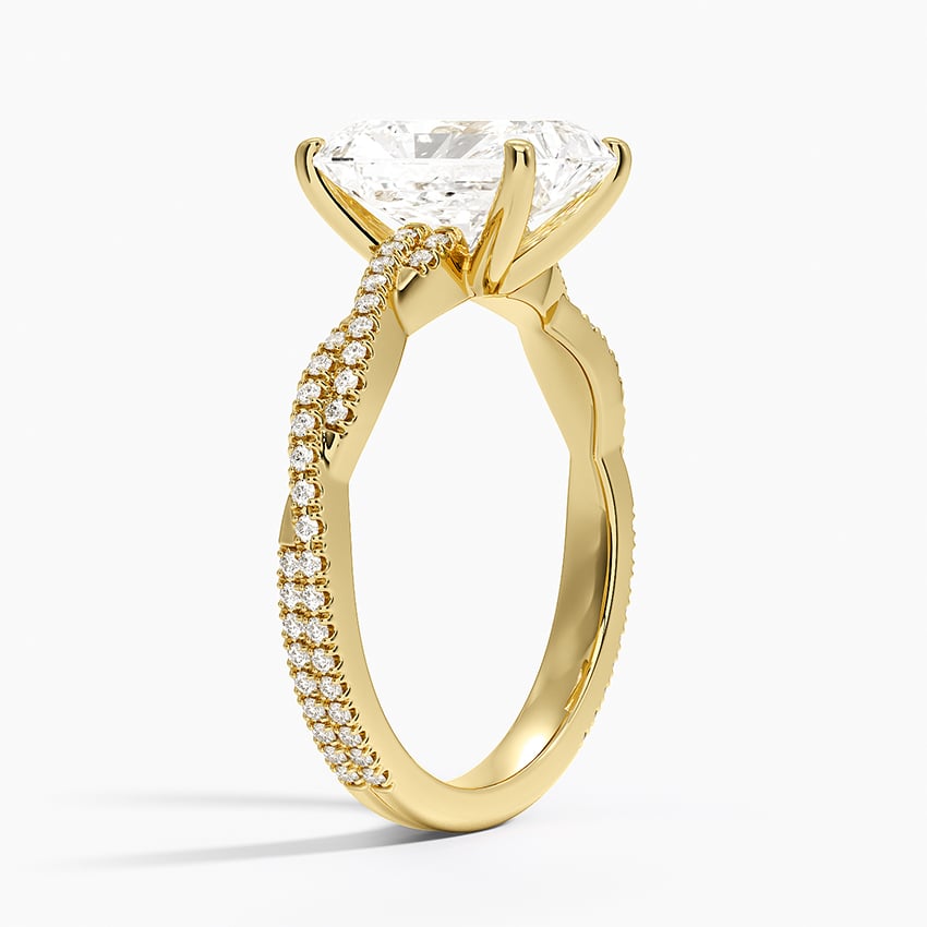18K Yellow Gold Petite Luxe Twisted Vine Diamond Ring (1/4 ct. tw.)