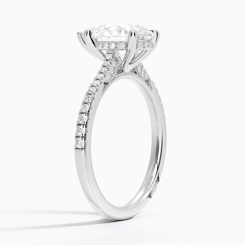 Luxe Diamond Accented Gallery Pavé Setting