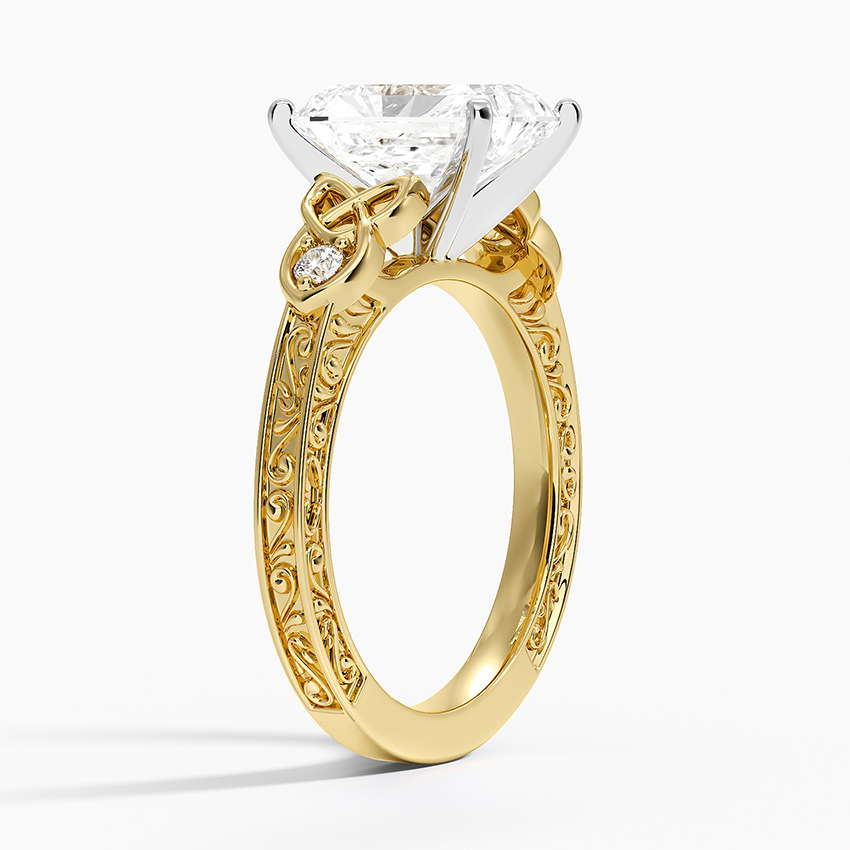 18K Yellow Gold Aberdeen Celtic Diamond Ring