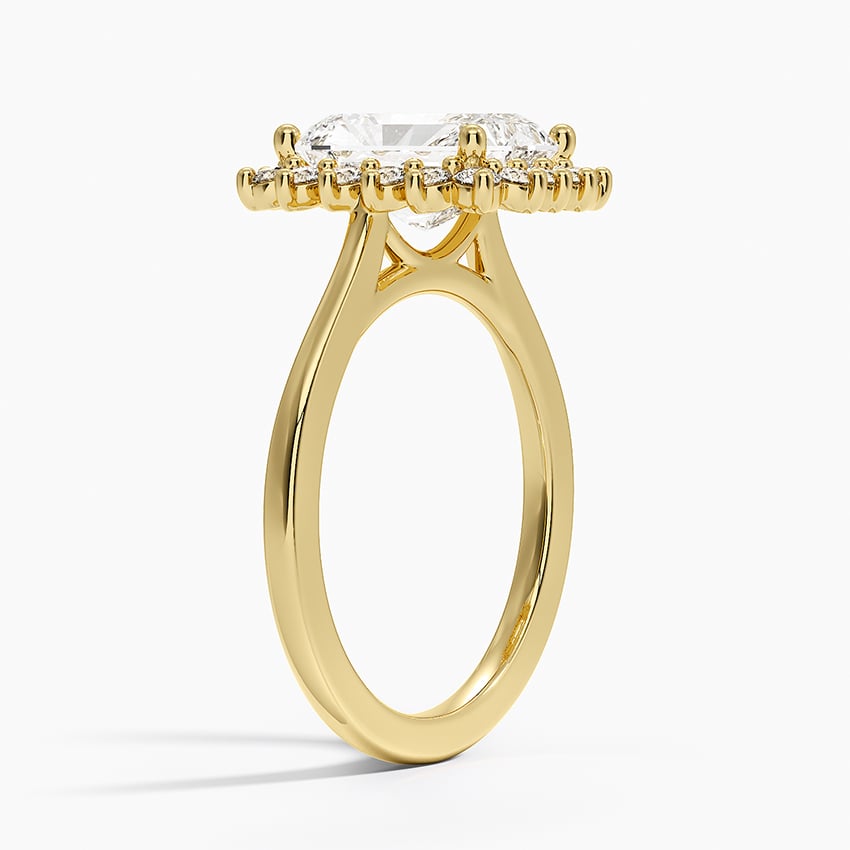 Sunburst Halo Engagement Ring - Brilliant Earth