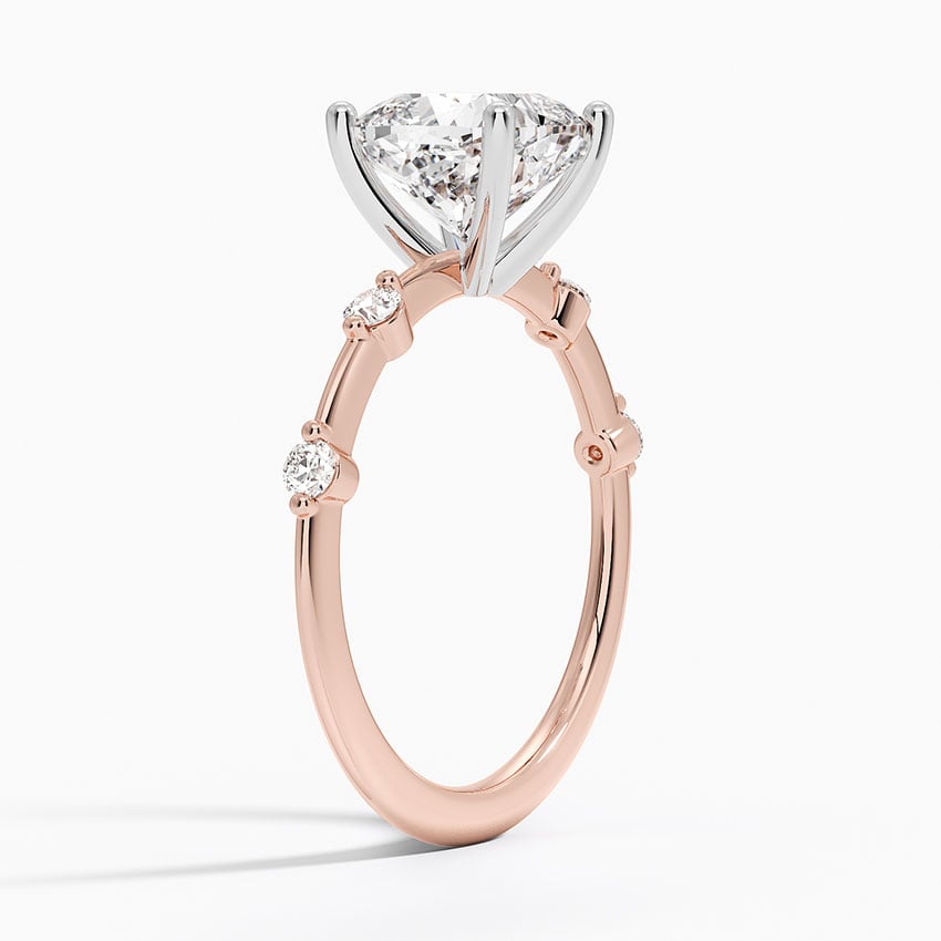 14K Rose Gold Mixed Metal Aimee Diamond Ring