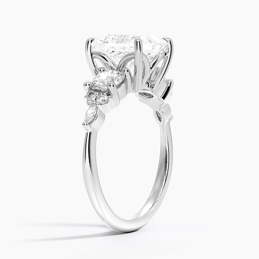 Luxe Nadia Three Stone Diamond Ring