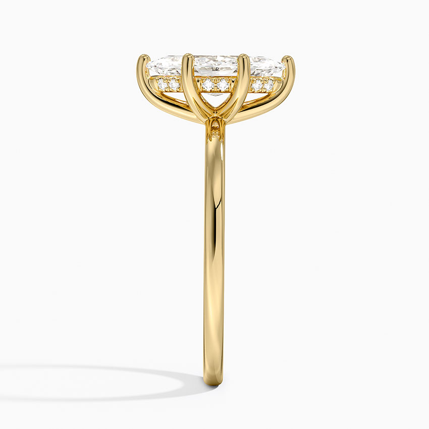 18K Yellow Gold Sydney Flush Fit Six-Prong Diamond Ring