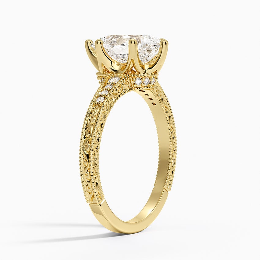 Luxe Hudson Ring - Engraved Diamond Ring