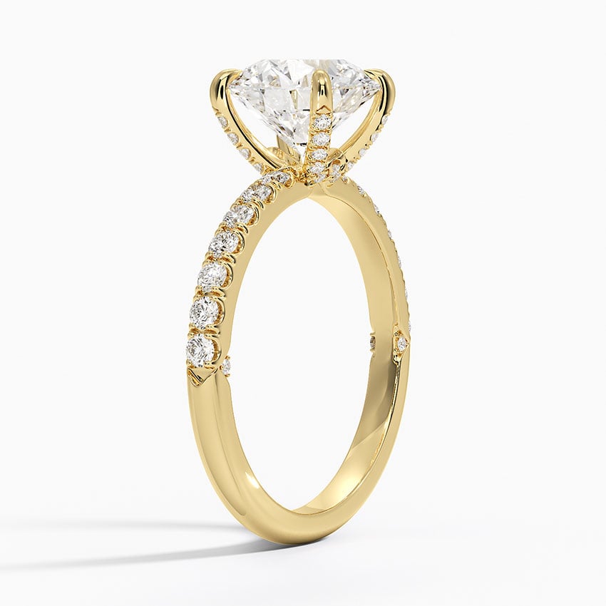 Diamond Accented Inner Impression Ring