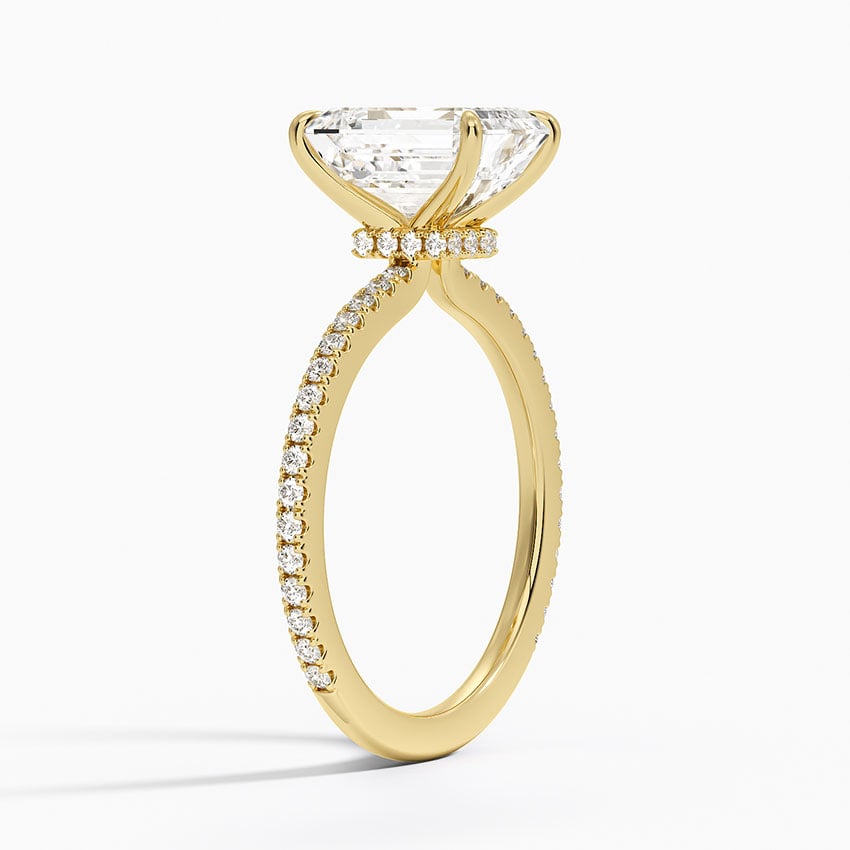 18K Yellow Gold Demi Three-Quarter Coverage Diamond Ring (1/3 ct. tw.)