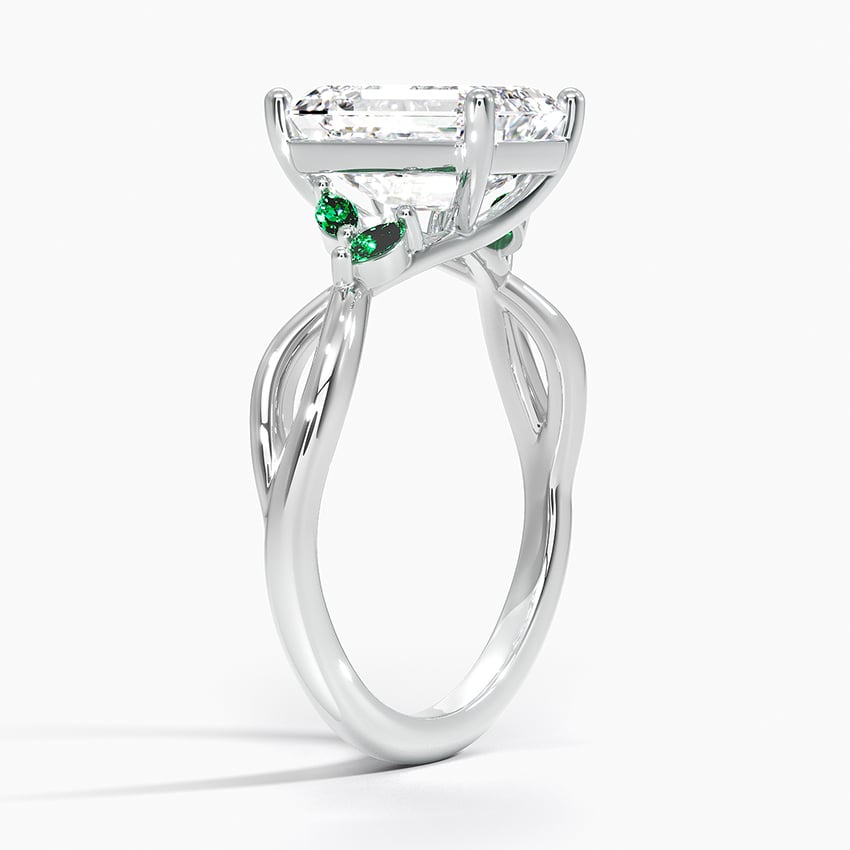 Engagement Ring With Emeralds