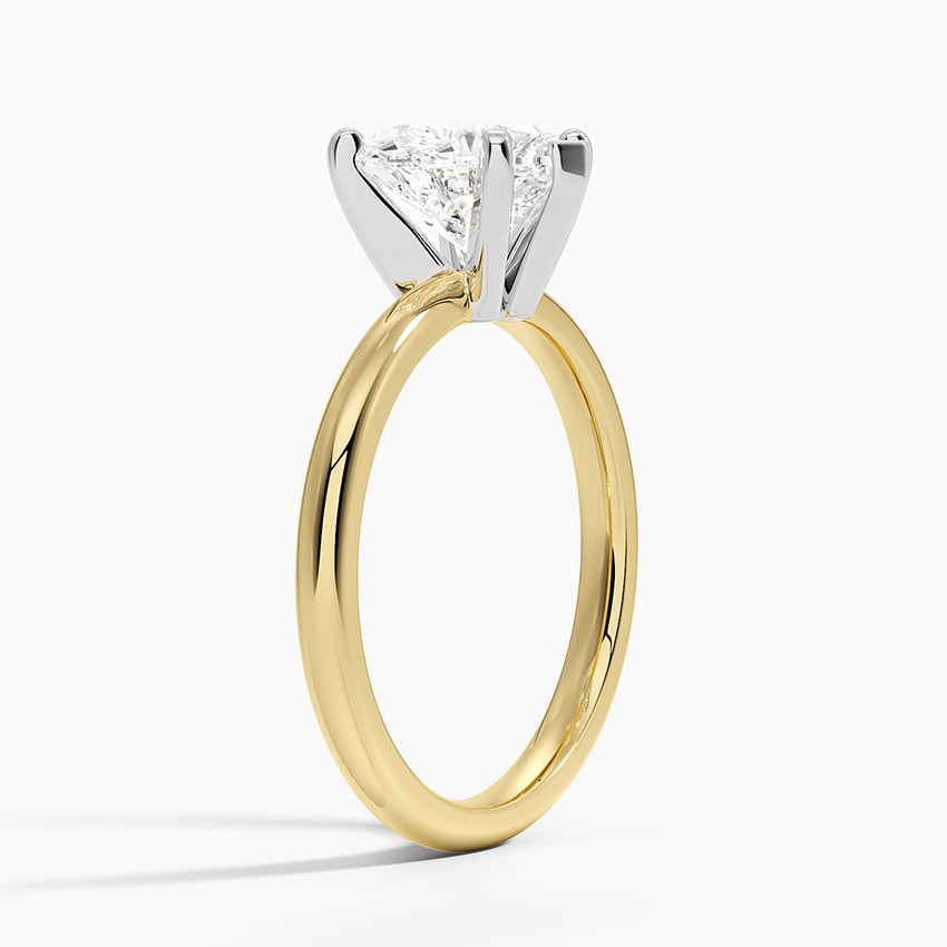 18K Yellow Gold Comfort Fit 2mm Six-Prong Solitaire Ring