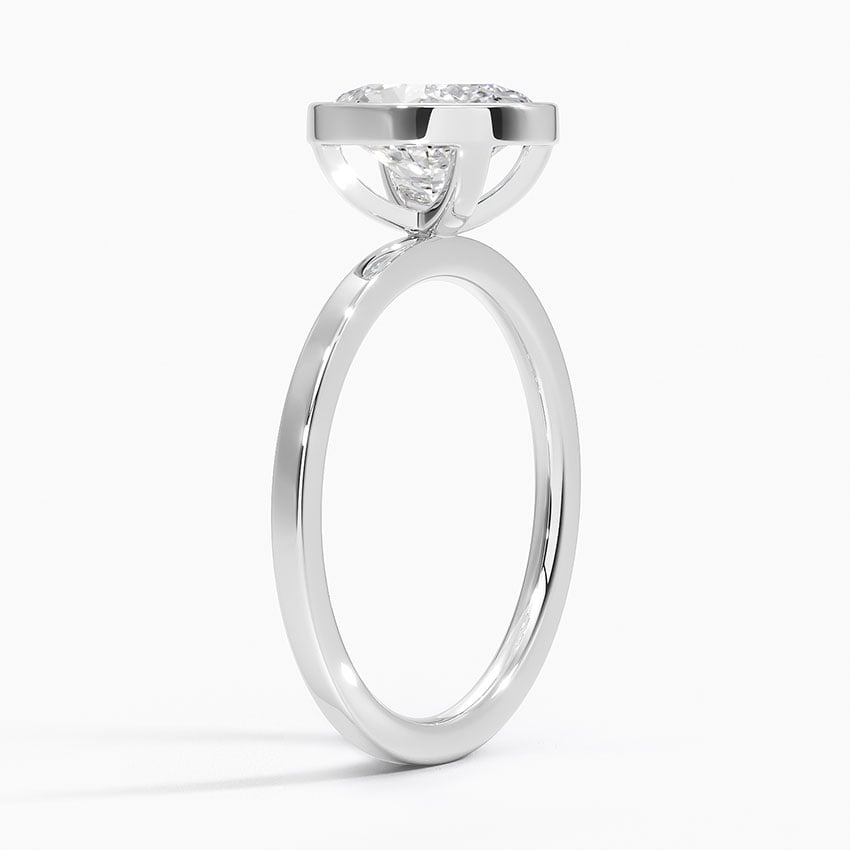 18K White Gold Noemi Bezel Ring