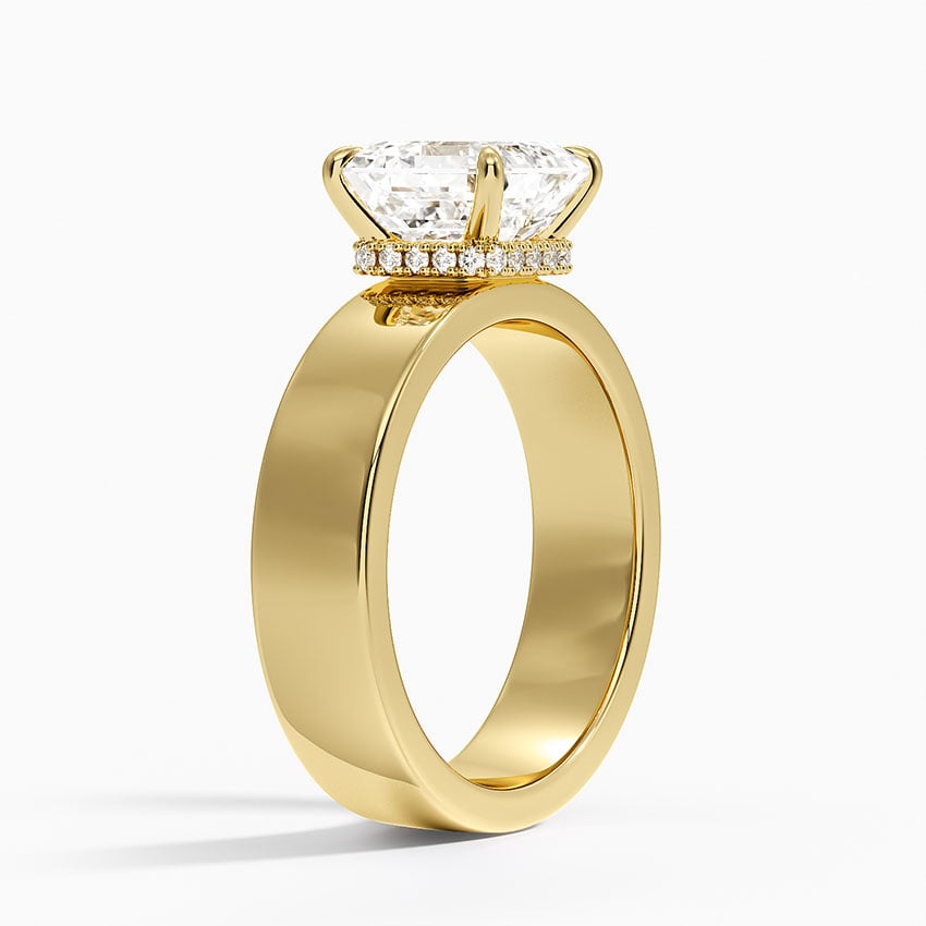 Thick Band Engagement Ring - Alden