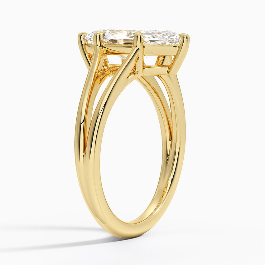 Tressa Split Shank Solitaire Engagement Ring