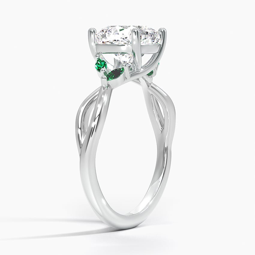 Engagement Ring With Emeralds