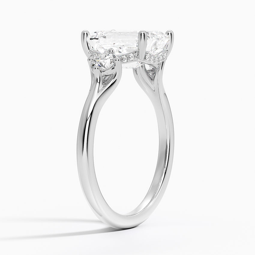 Platinum Luxe Floating Three Stone Diamond Ring (1/3 ct. tw.)
