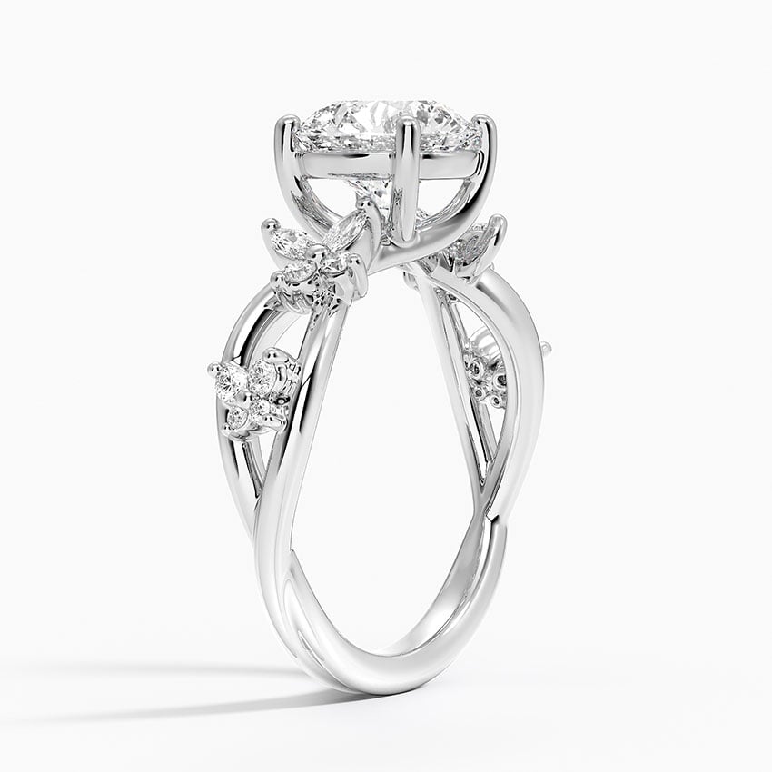 Platinum Secret Garden Butterfly Diamond Ring (1/4 ct. tw.)