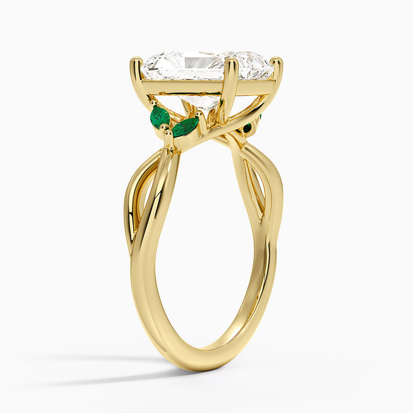 Engagement Ring With Emeralds