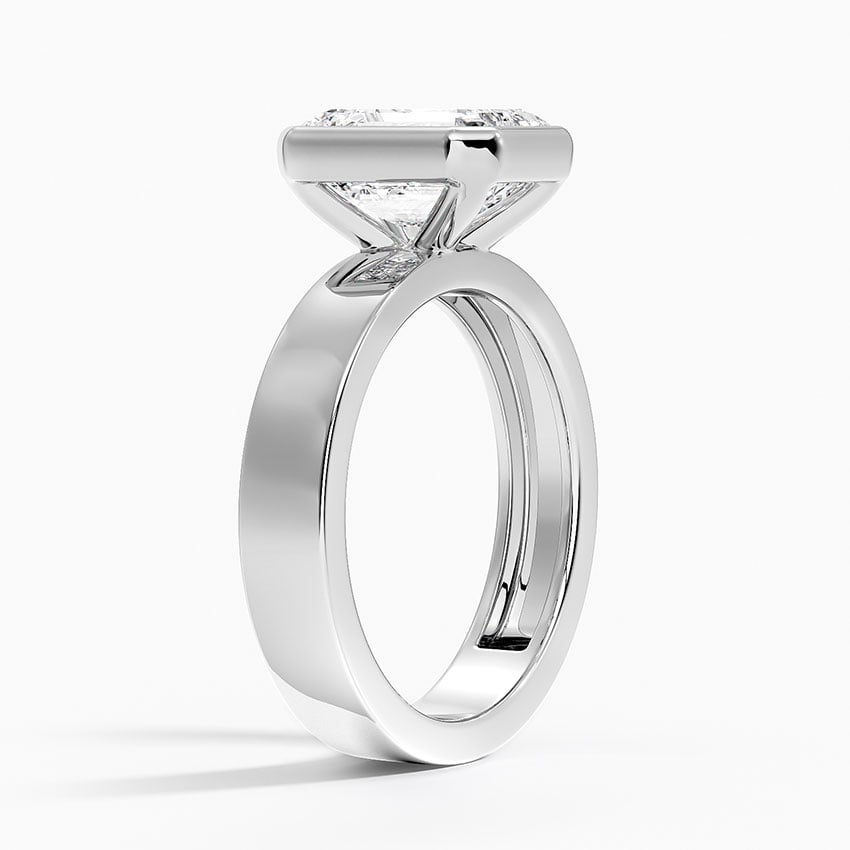 Platinum Peyton Bezel Diamond Solitaire Ring