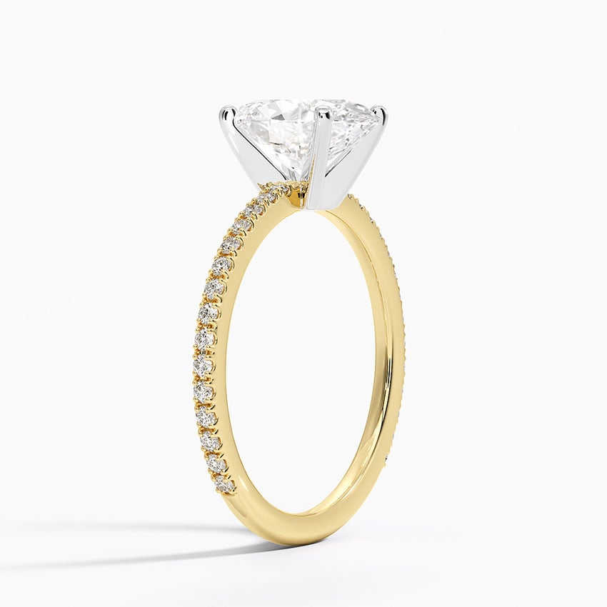 18K Yellow Gold Ballad Three-Quarter Coverage Diamond Ring (1/4 ct. tw.)