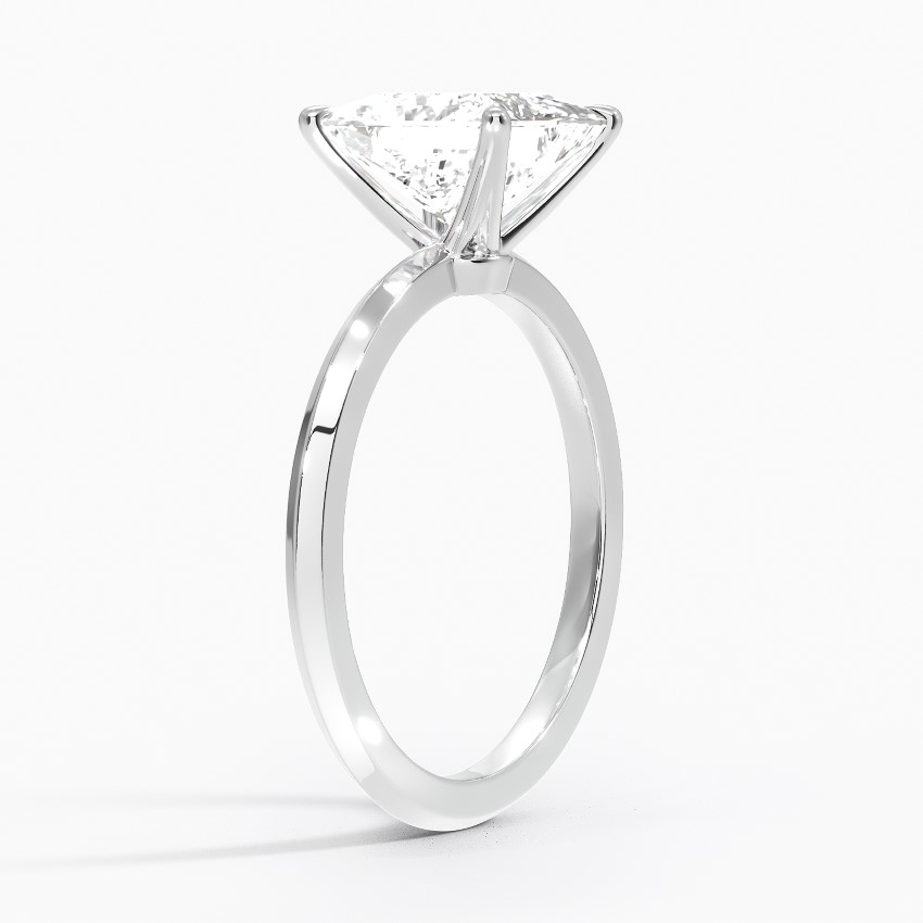 18K White Gold Hazel Solitaire Ring