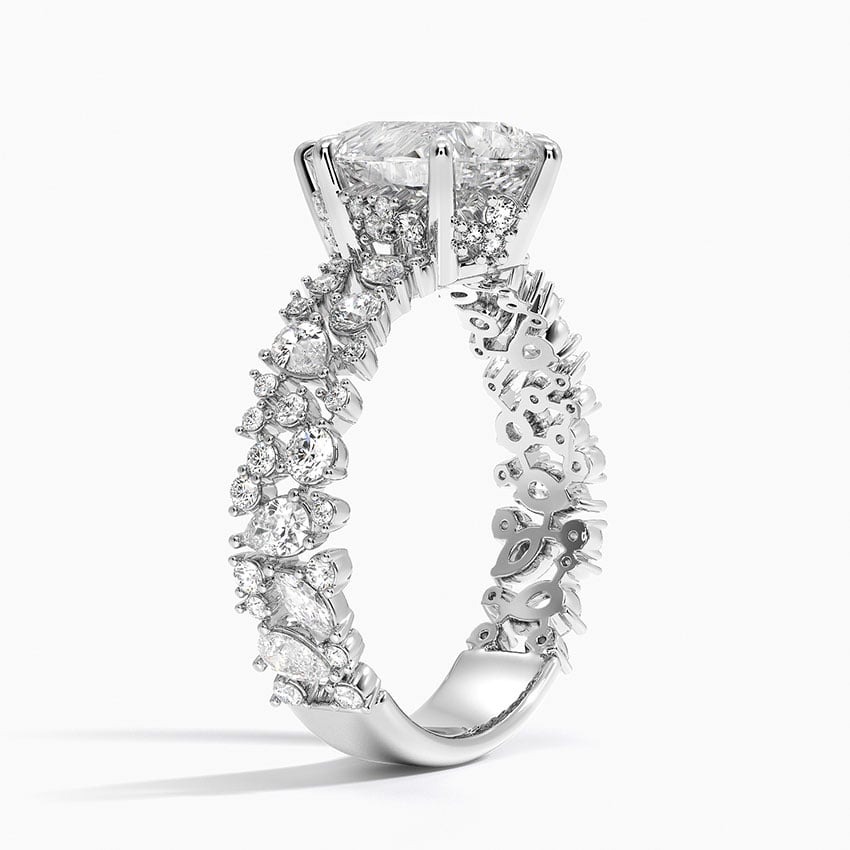 Unique Snow Inspired Diamond Ring