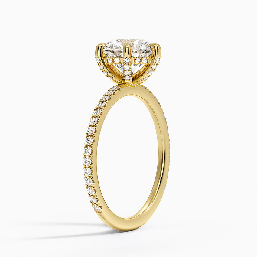 18K Yellow Gold Luxe Viviana Six-Prong Diamond Ring (1/3 ct. tw.)
