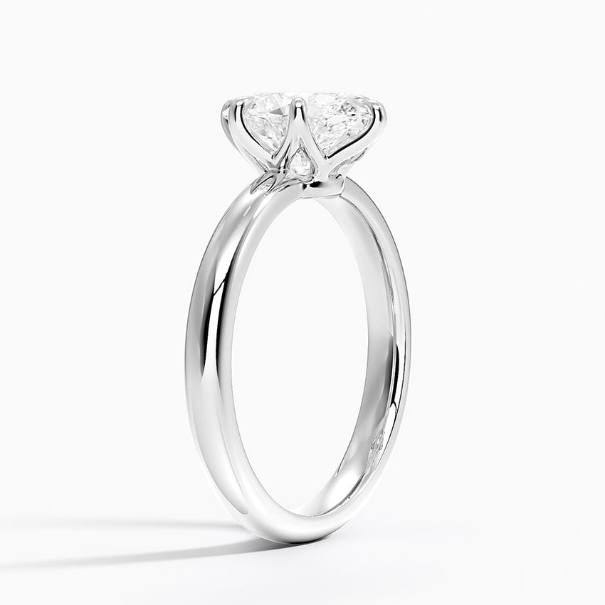 18K White Gold Esme 2.5mm Solitaire Ring