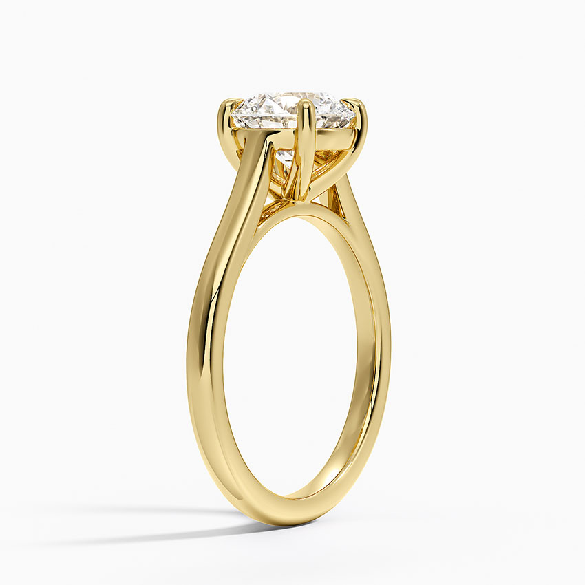 2mm Provence Solitaire Ring in 18K Yellow Gold