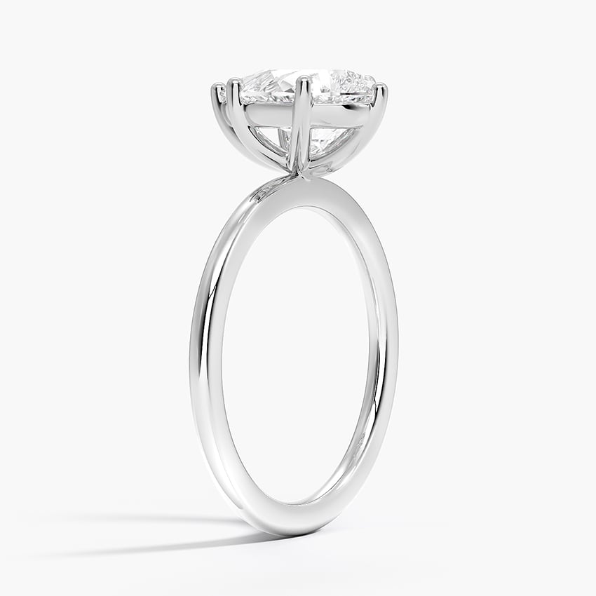 18K White Gold Perfect Fit 1.4mm Solitaire Ring