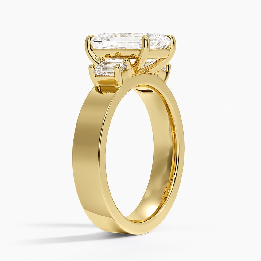 Peyton Emerald Cut Three Stone Diamond Ring