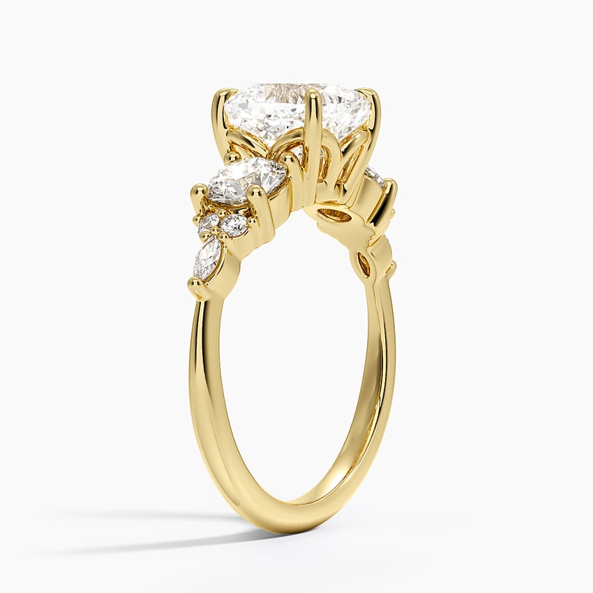 Luxe Nadia Three Stone Diamond Ring
