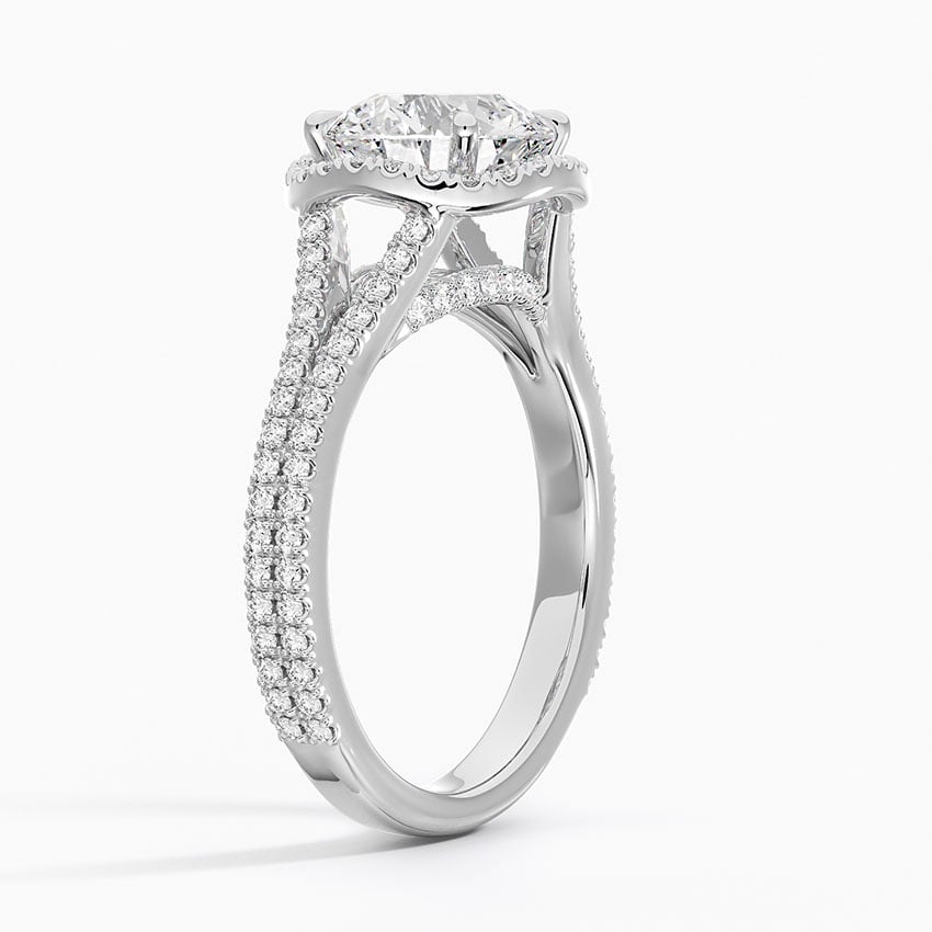 Fortuna Halo Diamond Ring - Brilliant Earth