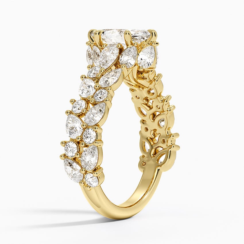 Olivetta Double Row Diamond Ring (2 1/2 ct. tw.) in 18K Yellow Gold
