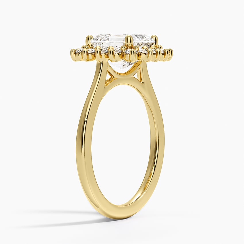 Sunburst Halo Engagement Ring - Brilliant Earth