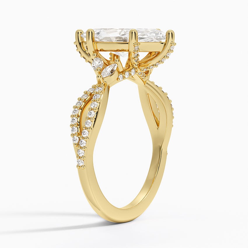 18K Yellow Gold Adorned Luxe Willow Diamond Ring (1/3 ct. tw.)