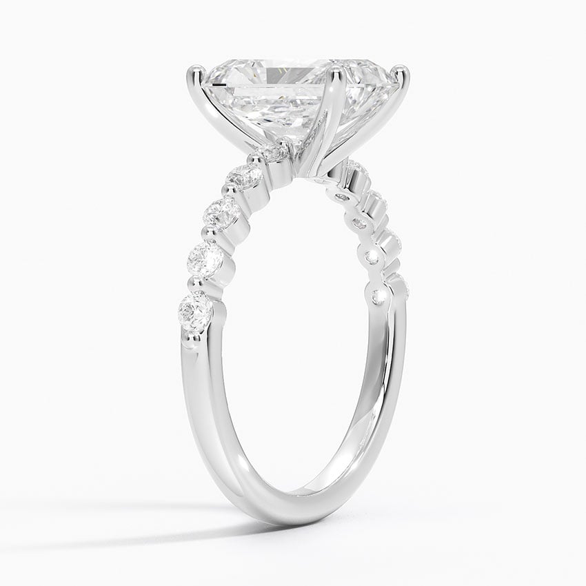 Single Shared Prong Engagement Ring