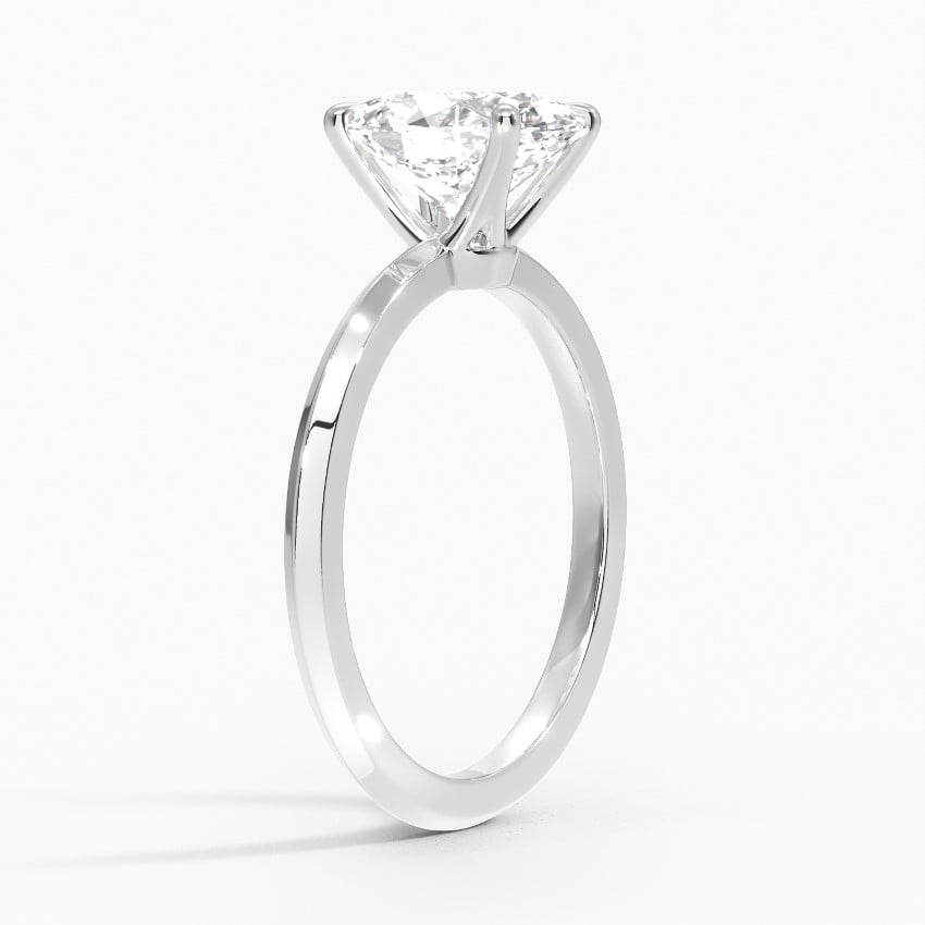 18K White Gold Hazel Solitaire Ring