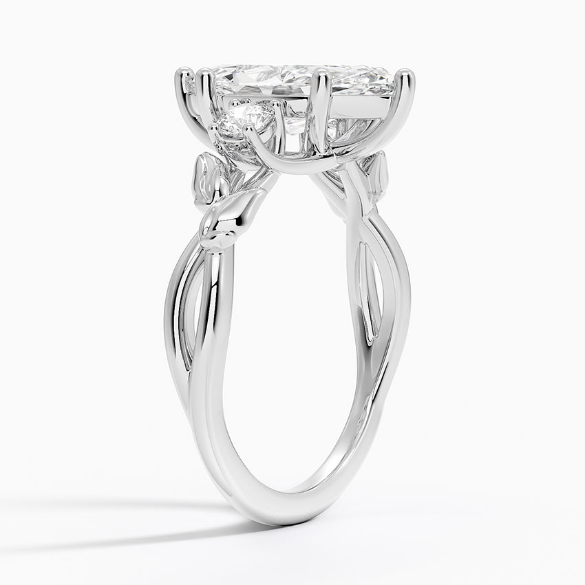Budding Willow Three Stone Diamond Ring