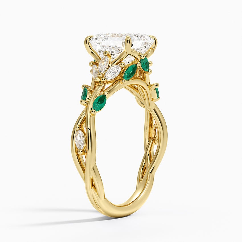 Secret Garden Lab Emerald and Diamond Ring
