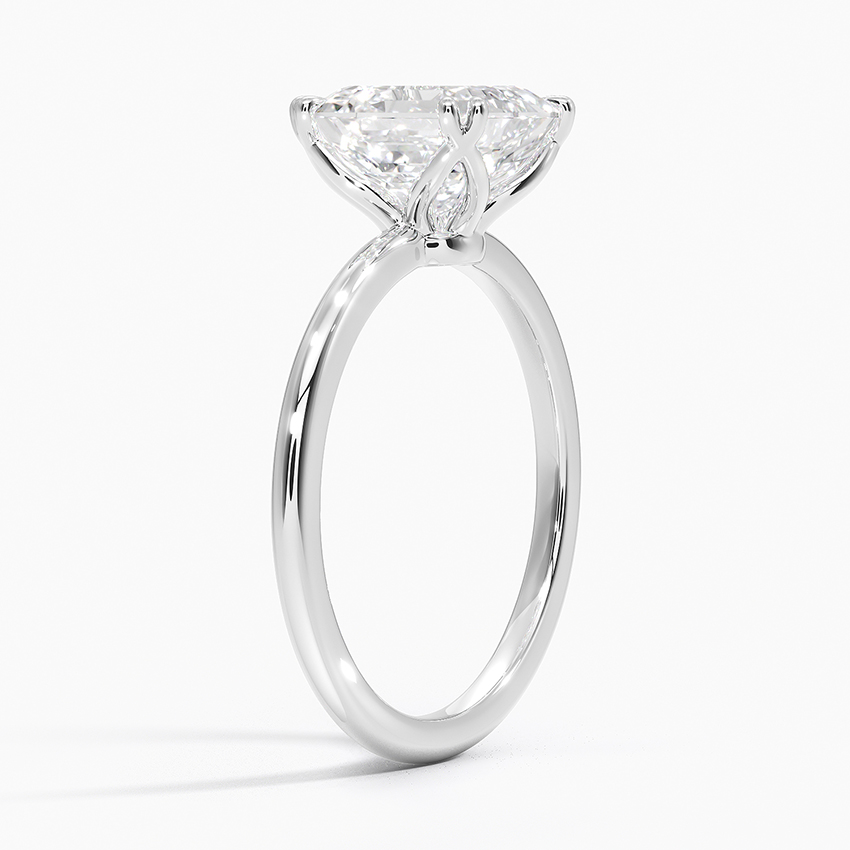 18K White Gold Aveline Solitaire Ring