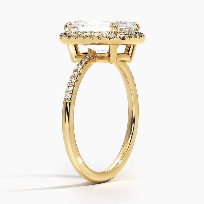 18K Yellow Gold Cambria Halo Diamond Ring